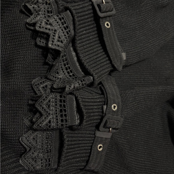 Maglia Lace-cuff Knit Pullover Sweater - Picture 4 of 13